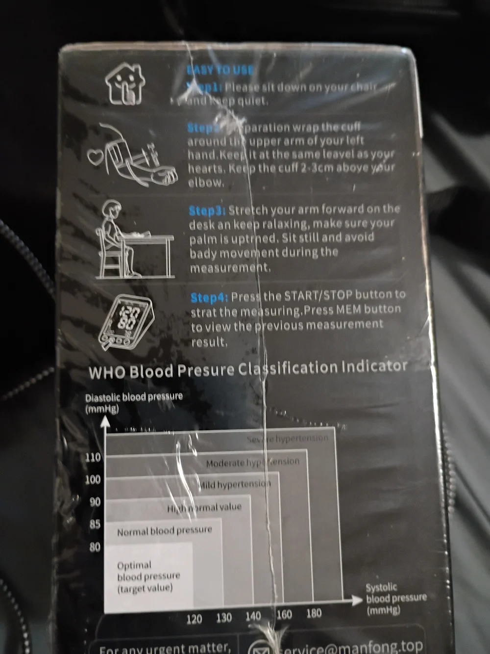 Wearable Blood Pressure Cuff Packaging